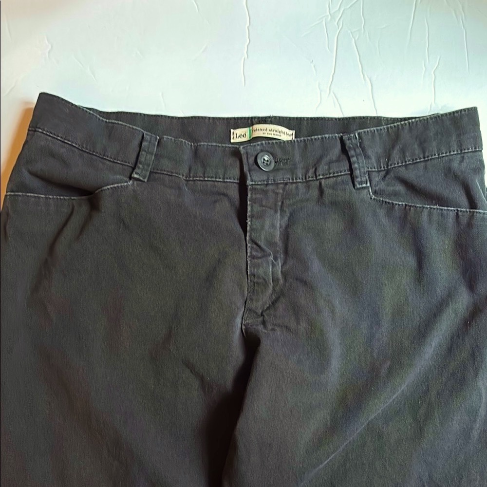 🇺🇸3/$25 🇺🇸 Lee Black Straight Leg Chino Jeans size 12P